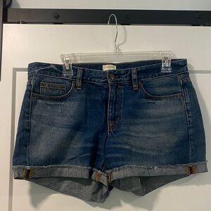 J. Crew Women's Dark Blue Jean Shorts